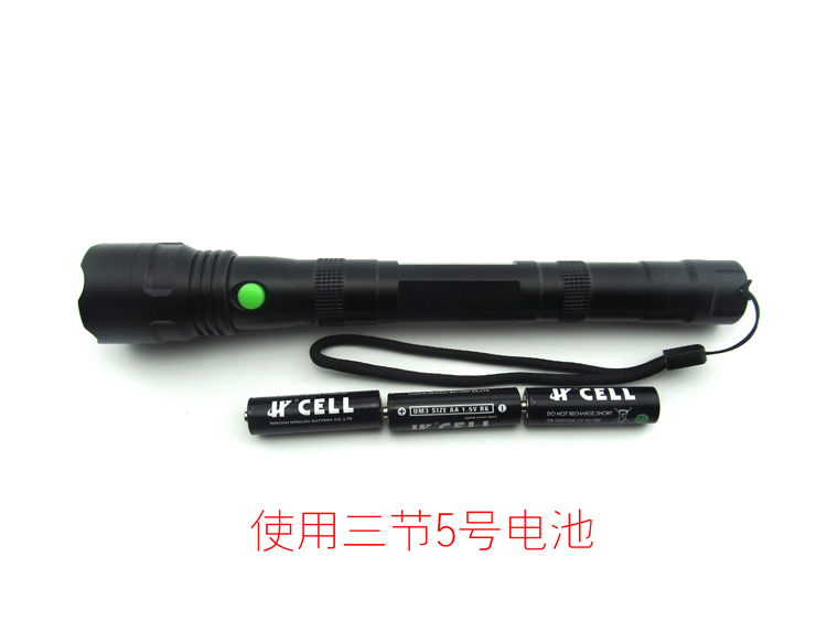 5 AA ba-cell pin ánh sáng đèn pin led đèn pin chiếu sáng nhà chính hãng không thấm nước thiết bị ngoài trời tầm xa đèn cầm tay