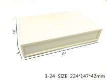 Factory direct instrument shell plastic shell chassis electronic equipment shell network communication box 224x147x42