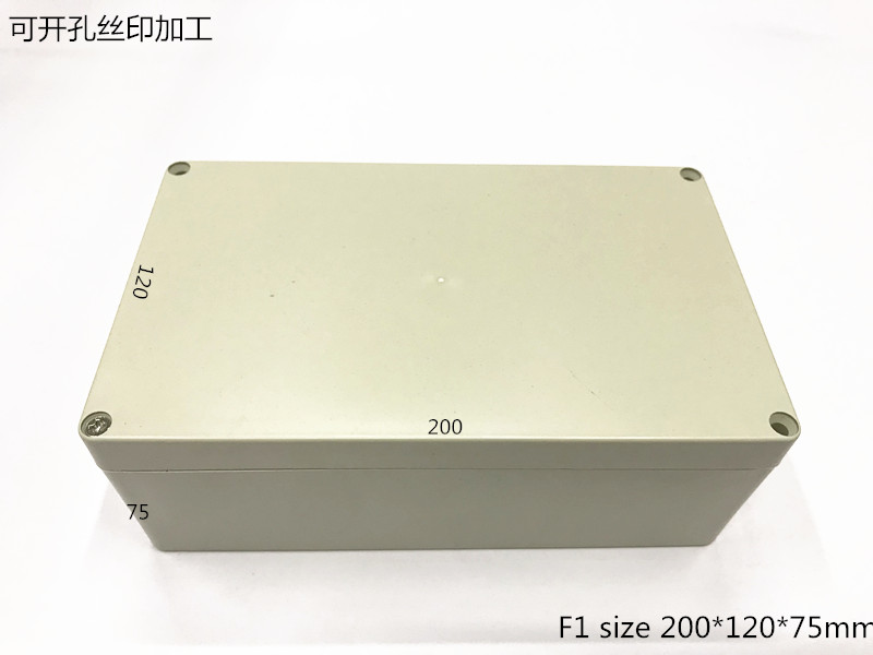 Direct sales plastic housing security monitoring power shell waterproof sealing case electronic components box 200x120x75