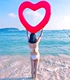 Dễ thương hình trái tim bơm hơi bơi vòng tình yêu bơi nổi giường đỏ trái tim bong bóng 120CM cô gái trưởng thành vòng trái tim màu hồng