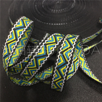 Computer jacquard woven ribbon national woven ribbon DIY handmade woven ribbon clothing accessories bag decorative cap belt cuff