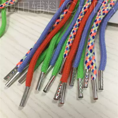 5mm thick cotton round rope belt bag rope metal bag buckle rope environmental protection pants waist rope drawstring rope