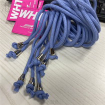 Eco-friendly cotton round rope Windbreaker waist rope Hoodie rope Sweater cap rope Sweatpants drawstring with metal hanging bell nozzle