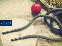 5mm diameter cotton round rope with metal bullet buckle Baotou rope All-inclusive buckle sweater rope Environmental protection cap rope waist rope