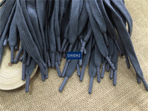 Spot 1CM wide cotton flat rope sweater rope bullet buckle Baotou rope gray hat rope waist rope 1 3 meters long