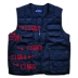 Mùa thu nam mùa đông dày vest trung niên quần áo nam vest cũ vest vest nhiều túi vest chần bố áo khoác đông nam Áo vest cotton