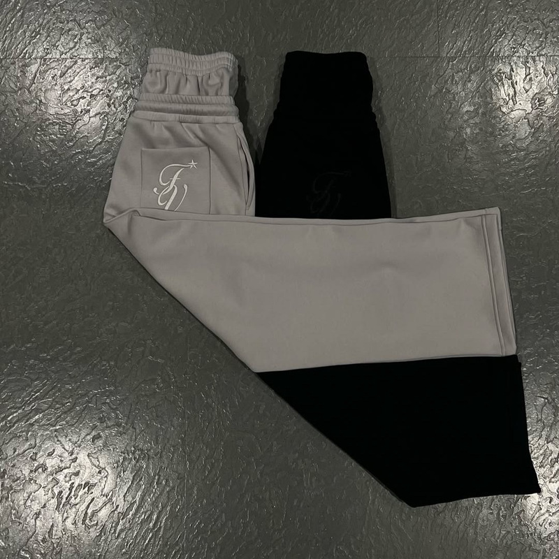 Sweatpants European and American Street Style Sports Pants Casual Simple Couple Fashion Creative Double-Layer Foldable Sweatpants Autumn and Winter
