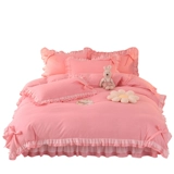 Хлопковый комплект, одеяло, пододеяльник, простыня с бантиком для принцессы, популярно в интернете, 4 предмета