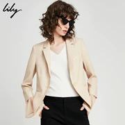 [Các ngôi sao có cùng đoạn vải nhập khẩu Hàn Quốc] Lily2018 thời trang mới OL chiến đấu để nhận được bộ đồ đi lại eo