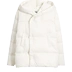 LILY2019 mùa đông mới, phụ nữ đơn giản dày trắng xuống áo khoác ngắn trùm đầu xuống 119440D3163 - Xuống áo khoác Xuống áo khoác