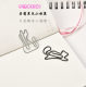 Hot-selling Korean version of creative metal wallet decorative accessories cute shape paper clips colorful cartoon animal paper clips