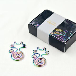The New Spring Festival Product, Colorful Cat Paper Clips, Is Now Officially Launched. Colorful Cartoon Metal Paper Clips Are Creative Office Stationery