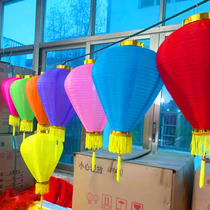 Colorful Lantern Festival lantern hanging outdoor waterproof lantern scene arrangement outdoor red blue pink and yellow new