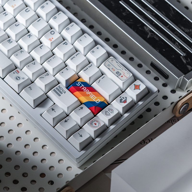 Starfield "Starry Sky" Customized Original Mechanical Keyboard 1.7mm Thickness White Peripheral Keycaps Starfield "Starry Sky" Customized Original Mechanical Keyboard 1.7mm Thickness White Peripheral Keycaps