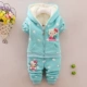 Bộ đồ mùa xuân cho bé trai 1-2-3-4 tuổi cộng với bộ đồ thể thao bằng nhung dày áo len cho bé quần áo trẻ em mùa thu đông