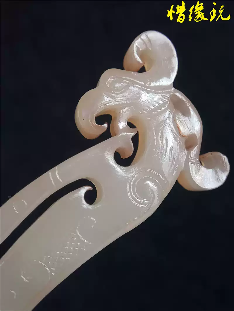 高古玉漢代玉器老和田白玉鳳鳥形玉佩觿手把件-淘寶Taobao | 天貓Tmall