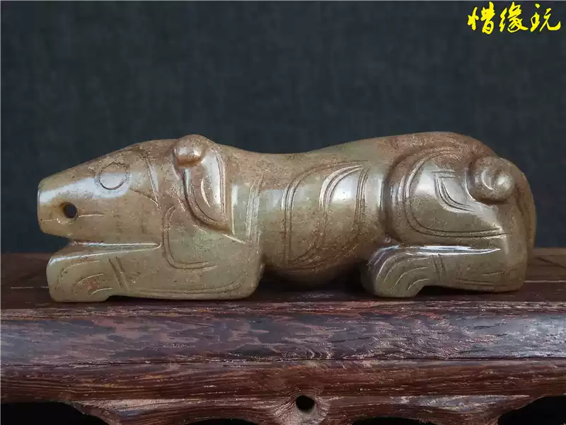 惜缘玩高古玉老玉战汉玉器汉代和田玉螭虎兽钮方形玉印章-淘宝Taobao
