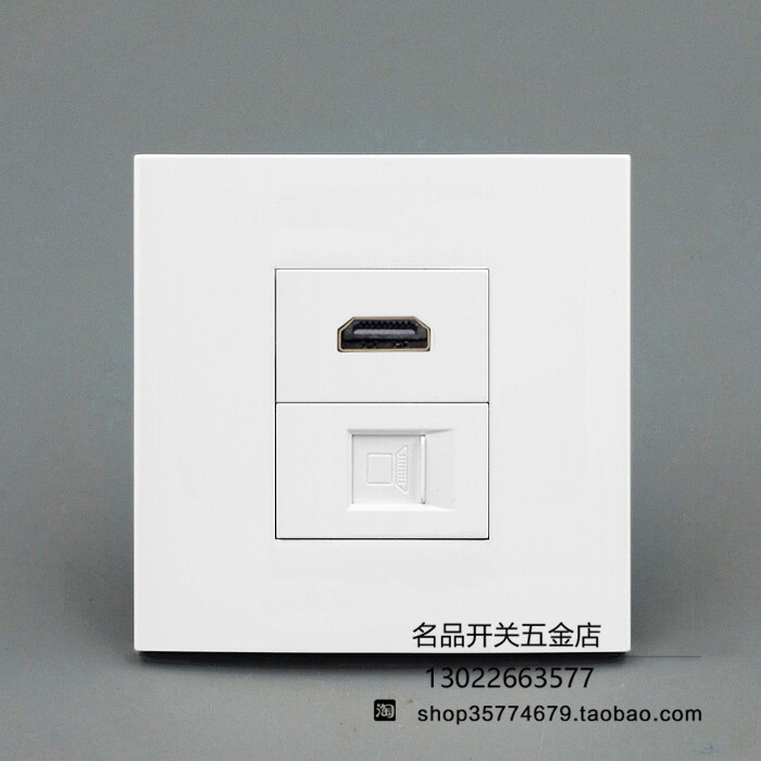 Type 86 HDMI high-definition internet panel HDMI2 0 version straight-plugged connector plus super5 class free internet interface