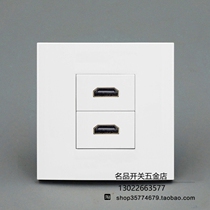 Type 86 Two-position HDMI high-definition panel 2 0 version high-definition hdmi socket hdmi digital transport interface