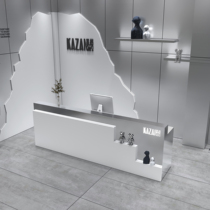 Stainless steel simple modern clothing store bar cashier barber shop beauty salon Internet celebrity trend store front desk reception desk