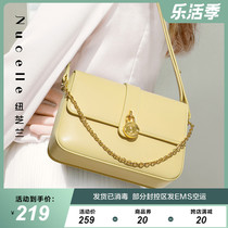 Newchelan Bag Girls 2022 Spring New Fashion 100 Hitch Single Shoulder Chain Slanted Satchel Superior Sense Little Square Bag