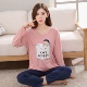 Đồ ngủ nữ mùa thu cotton dài tay mùa xuân và mùa thu dịch vụ tại nhà chị béo chất béo cỡ lớn mm200 kg phù hợp với mùa thu đông