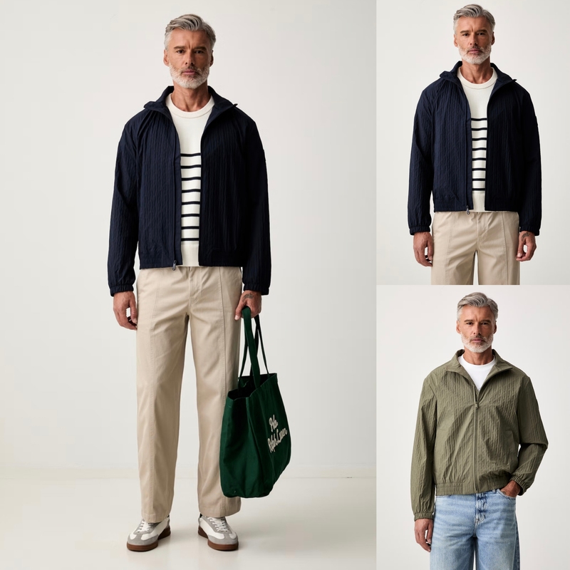 What Price Can'T Beat This? Authentic Ck Jeans Men's 26 New Style Light Pleated Old Money Casual Style Wellington Jacket