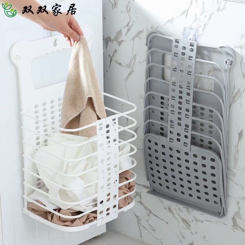 Shelf Bathrooms for putting clothes on shelves Put clothes foldable Dirty Laundry Basket of Dirty Laundry Basket toilet Home 