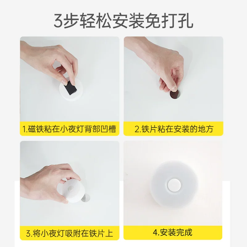 LED-энергосберегающая ночная лампа для кровати, магнитная настольная лампа, защищает глаза