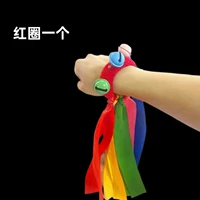 25 см красочный шелковой пояс [красный круг]