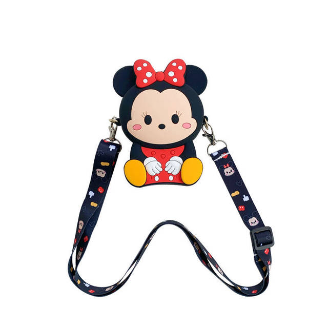 Summer Minnie Small Bag Mini Messenger Bag Net Red Children's Bag Girl Cute Cute Cartoon Silicone Soft Diagonal Bag