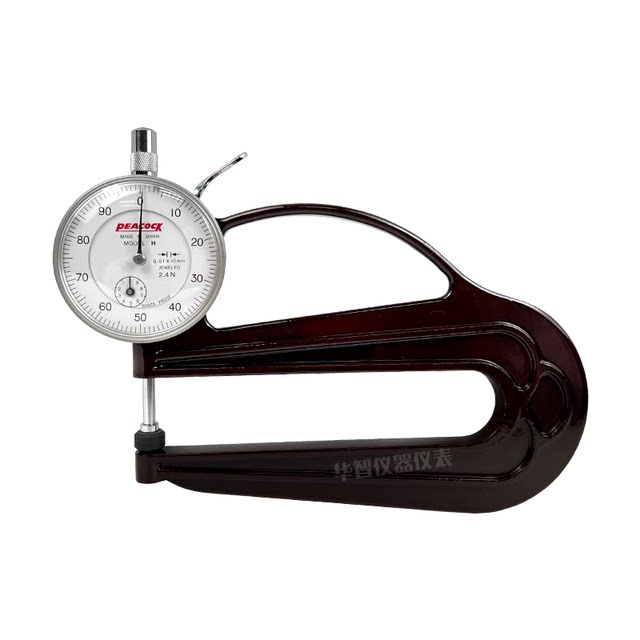 Japanese Peacock Brand Pointer-Type G-Type/H-Type Thickness Gauge for Measuring Thickness of Thin Films, Leather, and Wire