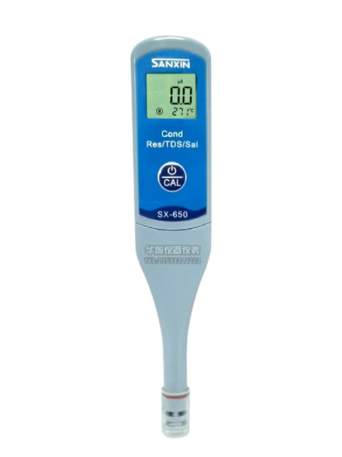 Shanghai Sanxin Sx650 Digital Conductivity/Resistivity/Tds/Electronic Salinity Meter Measures Water Hardness
