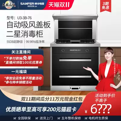 SANFER Shuai Feng U3-3B-76 popular national standard two-star double-layer disinfection integrated stove small apartment hot sale