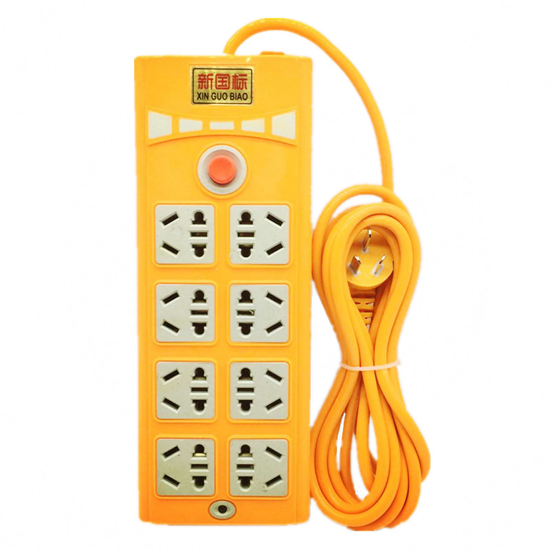 Eight-position socket row plug with switch wireless 3 510 m 40-hole power plug board plug board wiring board plug row