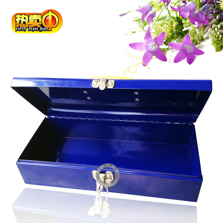 Star horse 14 inch hand - held iron toolbox overhead metal storage box single - layer maintenance container