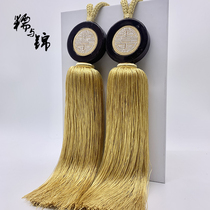 Chinese curtain hanging ball straps classical decorative tassel buckle straps high-end straps bedroom and living room ties