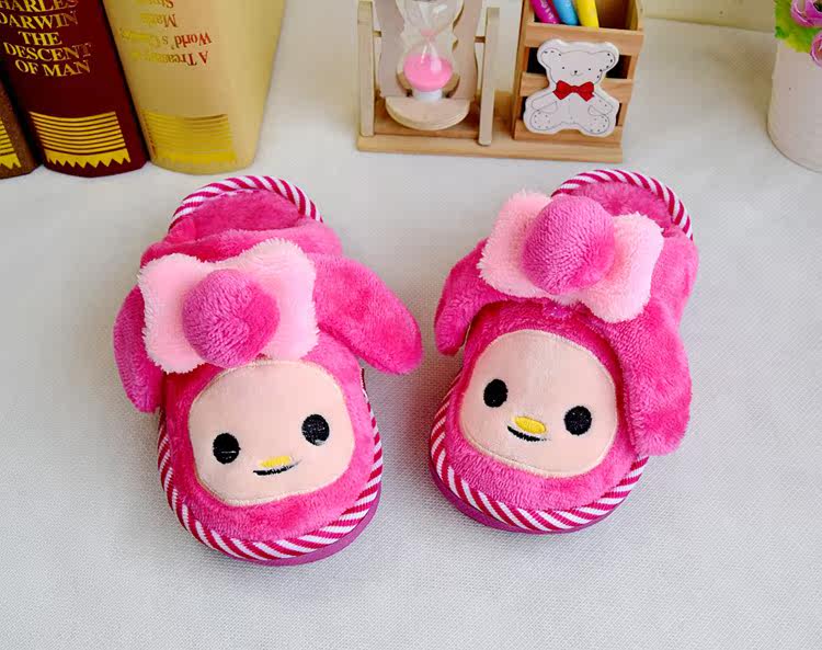 Pantoufles enfants en suède - semelle caoutchouc antidérapant - Ref 1018116 Image 11