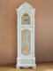 Floor Clock, Living Room Solid Wood Mechanical Clock, European Classical Time-Telling Table Clock, Chinese Style Luxurious and Elegant White Standing Clock