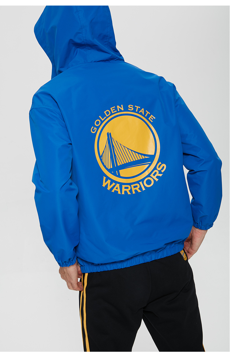 Chiến binh NBA Mùa thu và mùa đông mới áo khoác dài tay có khóa kéo áo khoác thể thao - Áo khoác thể thao / áo khoác áo khoác leo núi
