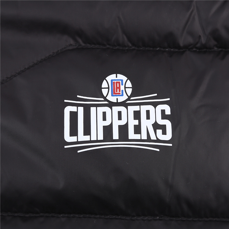 NBA Spurs Knight Clippers Team Áo khoác thể thao Nhẹ xuống áo khoác đen áo phao lining nam