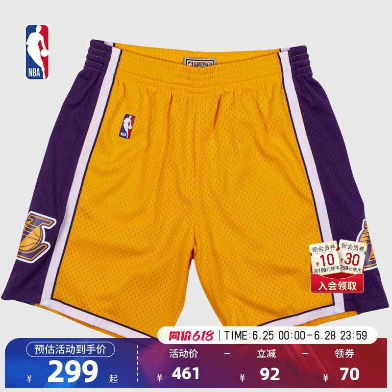 Nba Official Mn American Retro Los Angeles Lakers Quick-Drying Collection Sw Fan Version Running Sports Basketball Shorts Nba Official Mn American Retro Los Angeles Lakers Quick-Drying Collection Sw Fan Version Running Sports Basketball Shorts