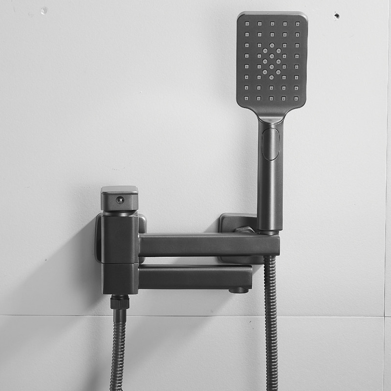 全铜浴缸冷热水龙头套装选哪款更实用？高端枪灰色适合2026流行风向