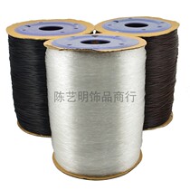 Large roll with elastic transparent elastic thread white beaded elastic fish silk thread resistant elastic thread rope string beaded crystal line