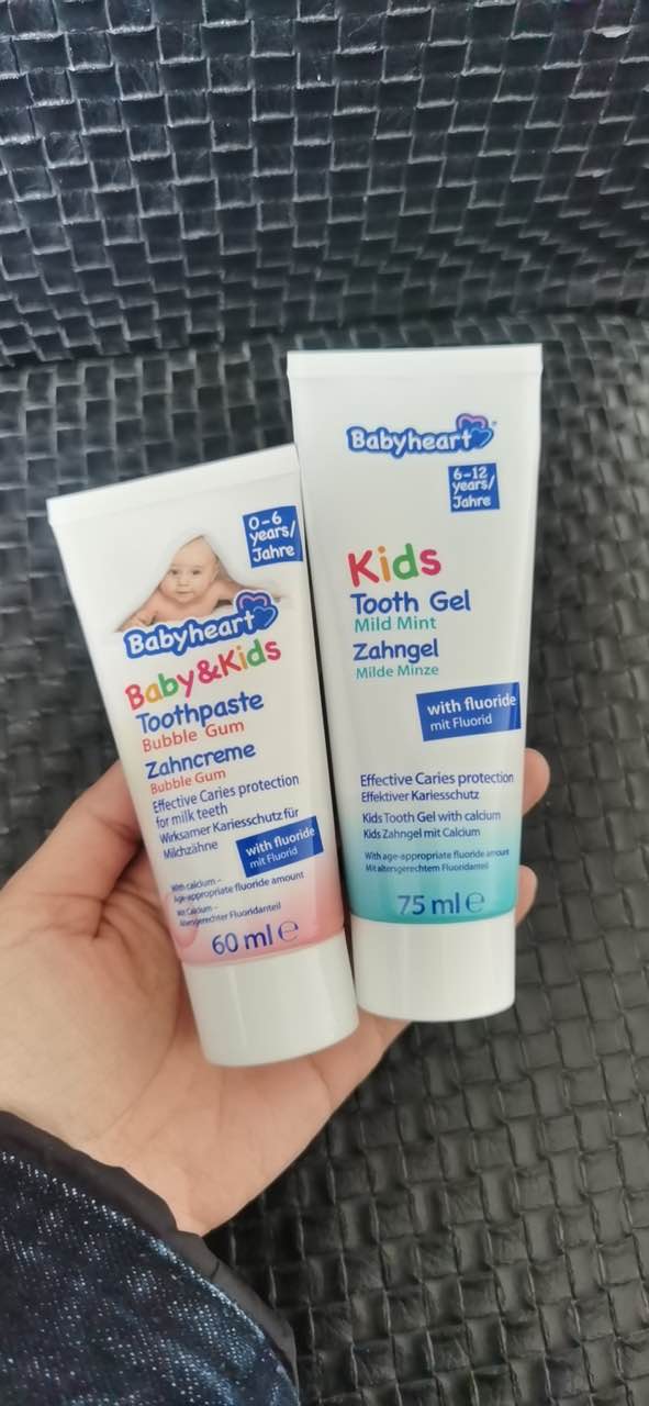 German Babyheart Children's Betaine Mouth Guard swallowable toothpaste for two