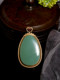 [Pre-Release] Xinjiang Natural Jasper Laokeng Pink Green Wushi Brand Duck Egg Green 18K Gold Inlaid Pendant Zhao Ge Jingjie