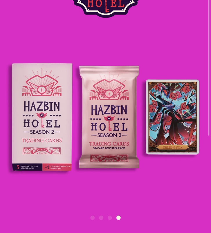 Hell Inn Hazbin Hotel Special Edition Set of Five Card Packs with a Small Card Hell Inn Hazbin Hotel Special Edition Set of Five Card Packs with a Small Card