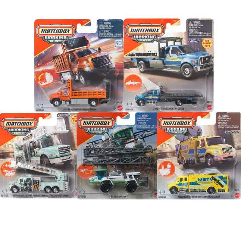 Matchbox Jcy27 Simulation Engineering Vehicle Aerial Work Vehicle Ford Truck Satellite Vehicle Collectible Alloy Model