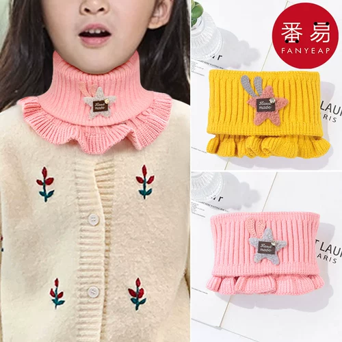 Детский удерживающий тепло демисезонный шарф, ветрозащитный шарф-платок для мальчиков, с защитой шеи