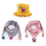 Детский удерживающий тепло демисезонный шарф, ветрозащитный шарф-платок для мальчиков, с защитой шеи